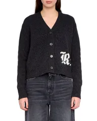 ザディグ エ ヴォルテール レディース アウター カーディガン ウール Zadig Voltaire Masy Merino Wool Cardiganthraciteのサムネイル