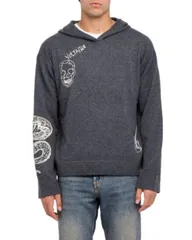 ザディグ エ ヴォルテール メンズ アウター ニット・セーター パーカー Zadig Voltaire Malay Punk Pullover Hoodie Sweater Charcoal チャコーのサムネイル