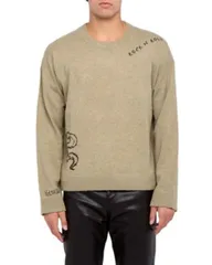 ザディグ エ ヴォルテール メンズ アウター ニット・セーター クルーネック Zadig Voltaire Marko Sketch Crewneck Sweater Olive オリーブのサムネイル