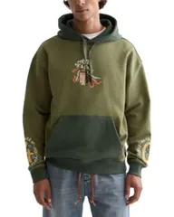 スコッチアンドソーダ メンズ アウター パーカー・スウェット Scotch Soda 40th Anniversary Color Block Hoodie Olive Vine オリーブのサムネイル