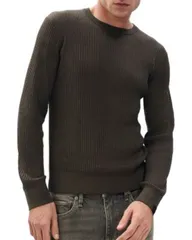 ラグアンドボーン メンズ アウター ニット・セーター クルーネック rag bone Jayce Crewneck Sweater Black ブラックのサムネイル