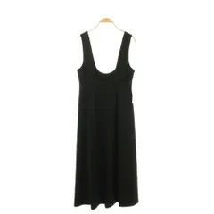 ナチュラルビューティーベーシック NATURAL BEAUTY BASIC 24SS Uネックフレアジャンスカ ワンピース ロング ノースリーブ M 黒 /NR ■OS