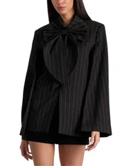 アリスアンドオリビア レディース アウター ジャケット・ブルゾン ドレープ Alice and Olivia Philippa Draped Bow Jacket BlackOff White オフホのサムネイル