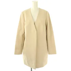 エムプルミエ M-Premier ノーカラーコート スプリングコート 34 ベージュ /ES ■OS