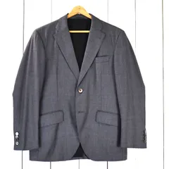 麻布テーラーazabu tailor スキャバル生地 super100's 2つボタンシングル ジャケット M ミドルグレー 袖口4つ釦 本切羽 春秋冬対応 / 6TC043 【送料無料】【中古】【メンズビジネス】202603のサムネイル