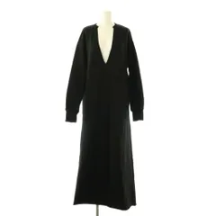 コラージュ ガリャルダガランテ COLLAGE GALLARDAGALANTE 25SS カットスウェット深Vンピース F 黒 /CX ■OS