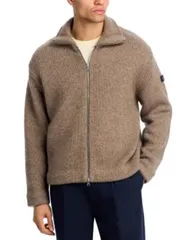 フレーム メンズ アウター カーディガン FRAME x The Society Archive Zip Up Cardigan Exclusive Mocha モカ