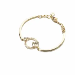 スワロフスキー SWAROVSKI YG geometric バングル ブレスレット ゴールド色