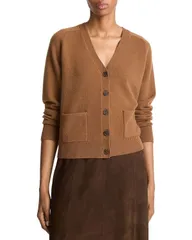 ヴィンス レディース アウター カーディガン Vネック セーター Vince Pocket V Neck Cardigan Sweater Cognacのサムネイル
