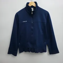 M 90's ヴィンテージ adidas アディダス ネイビー ジャージ