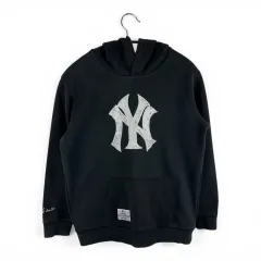 150) ニューエラ キッズ/ウィメンズ NEW YORK YANKEES フーディー Tシャツ ブラック