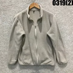 ユニクロ アイボリー フリース ジップアップ ジャケット L