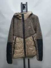 ナイキ フリース ヘリテイジ シェルパ シープスキン ボア キルティング ジャケット ブラウン xxl