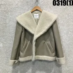 マリマーケット ムートン ジャケット アイボリー ファー L