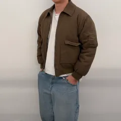 ヴィンテージ ブラウン ブルゾン ジャケット