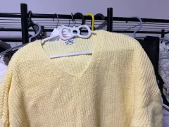 ニット オーバーサイズ Vネック セーター M