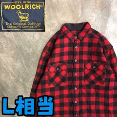 T7975 WOOLRICH バッファローチェック ネルシャツ 古着