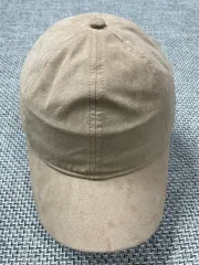 H&M スウェード ベージュ ベースボールキャップ 帽子