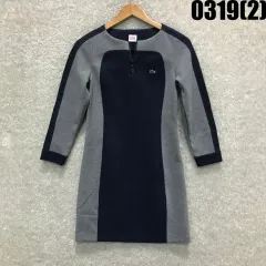 ラコステ LIVE ネイビー/グレー ロングスリーブ ONE PIECE s