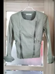 コットンストレッチ効き ライダースショートジャケットS 55