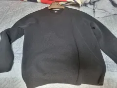 UNIQLO ウォッシャブルミラノリブ クルーネックセーター ネイビー XXL