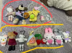 ぬいぐるみキーホルダー コレクション hello kitty(ハローキティ)/マイメロディ/ポムポムプリン etc. 新品 まとめ