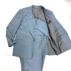 ダンヒル dunhill スーツ セットアップ 2ボタン 総柄 ブルーグレー 希少