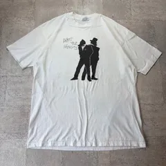 O-918 USA製 Hanes 90s シングルステッチ グラフィックホワイトプリントTシャツ サイズXL