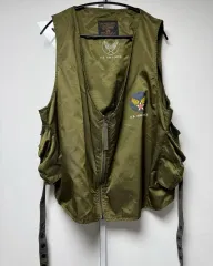 90s アルファインダストリーズ アメリカ空軍 E-1 ラジオキャリアー ミリタリー ベスト