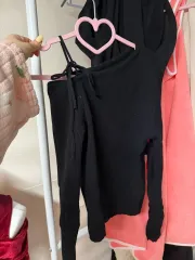 ニット長袖オフショルダー紐