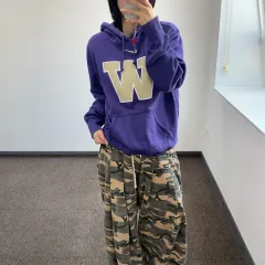 NIKE ナイキ Wロゴ パープル WHO フードTシャツ