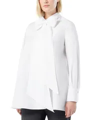 マリナリナルディ レディース トップス シャツ Marinaldi 2A Uscita Tie Neck Tunic Optical White ホワイトのサムネイル
