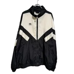 UMBRO (アンブロ) 90s ナイロンウインドブレーカー  ホワイト×ブラック L