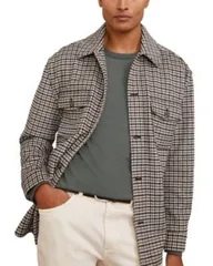 レイス メンズ トップス シャツ REISS Liam Houndstooth Overshirt Grey グレー