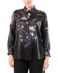 マリナリナルディ レディース トップス シャツ シルク Marinaldi Higher Silk Shirt Black ブラックのサムネイル