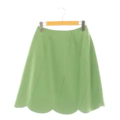 フォクシーニューヨーク FOXEY NEW YORK フラワーペタル スカート フレア 38 グリーン 32352 /CX ■OS ■SH