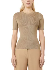 マックスマーラ レディース トップス シャツ ニット Max Mara Studio 1 Svelto Knitop Gold ゴールド