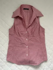 Brandy Melville 新品 CHECK ブラウス ノースリーブ