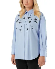 マリナリナルディ レディース トップス シャツ Marinaldi Uganda Shirt Light Blue ブルーのサムネイル