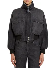 マレーラ レディース アウター ジャケット・ブルゾン デニム Marella Denim Black Jacket Black ブラックのサムネイル