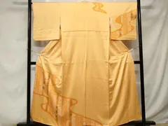 平和屋着物■訪問着　駒刺繍　絞り　道長花文　正絹　逸品　CABE3328ev