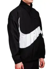 ナイキ ビックスウォッシュ ウーブン 黒白 ウィンドブレーカー ジャケット 傷なし 極上 ポール 1309