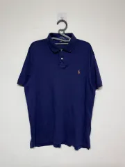 ポロ ラルフローレン ネイビー 半袖 カラーTシャツ L