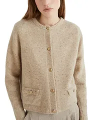 マレーラ レディース アウター カーディガン Marella Marled Cardigan Camel キャメルのサムネイル