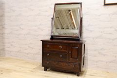 GMGK535○神戸家具 洋家具 永田良介商店 三面鏡 ドレッサー 鏡台 メ