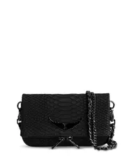 ザディグ エ ヴォルテール レディース バッグ キルティング レザー Zadig Voltaire Rock Savage Nano Quilted Leather Crossbody Black ブのサムネイル