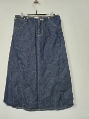 デニム Aライン ロング スカート 66
