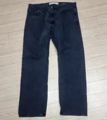 リーバイス514 スリム ストレート デニム ブラックジーン (34)