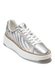 コールハーン レディース シューズ スニーカー Cole Haan Womens Topspin Woven Sneakersilver Gen シルバー