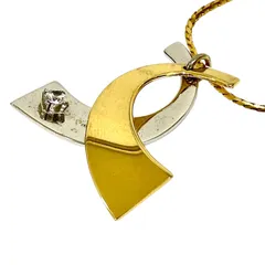 pierre cardin ピエールカルダン ネックレス コンビカラー ロゴ刻印 ヴィンテージ